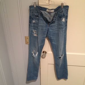 Abercrombie and Fitch distressed jeans